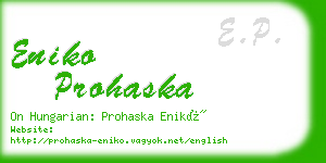 eniko prohaska business card